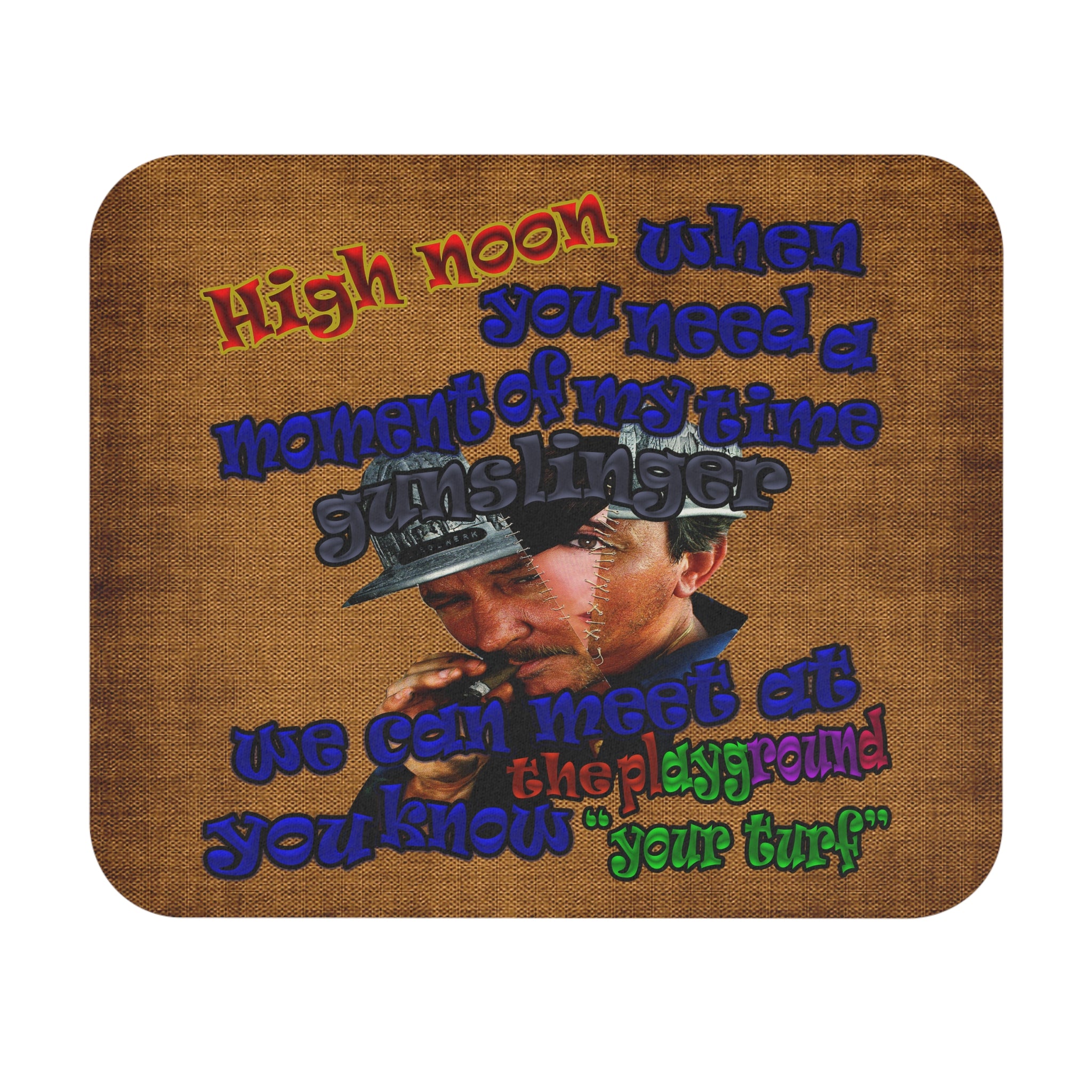 high noon - Mouse Pad (Rectangle) (brown papyrus)