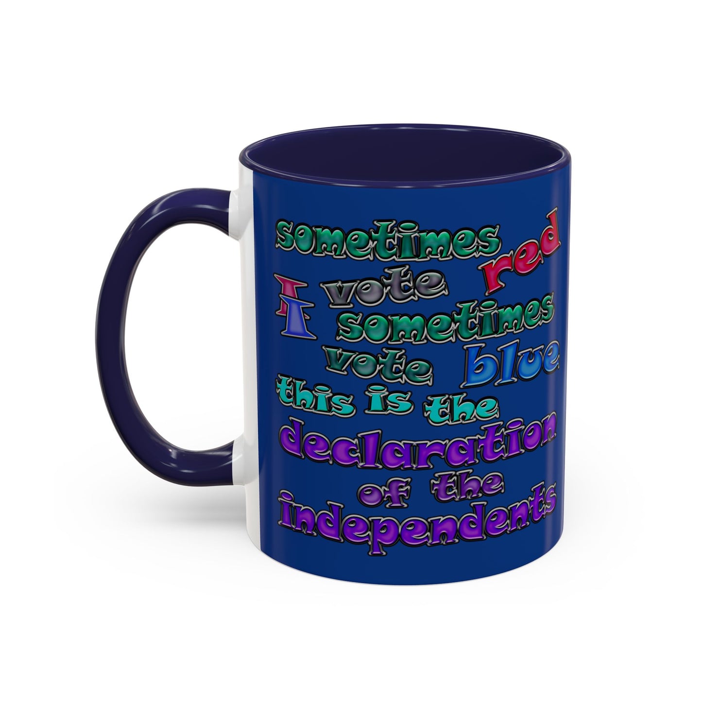 declaration of the independents - Accent Mug (dark blue)