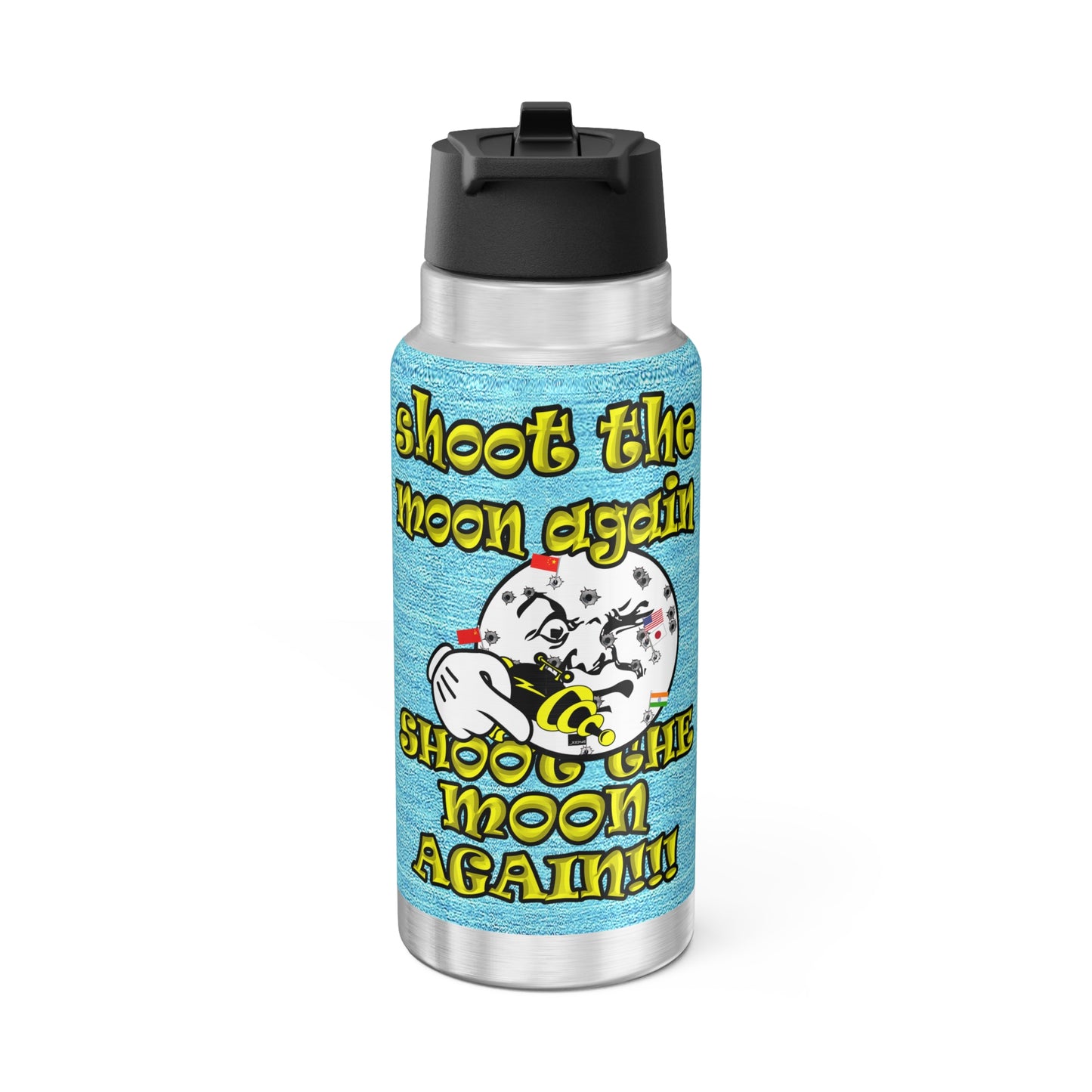 shoot the moon again - Gator Tumbler, 32oz  (faded blue)