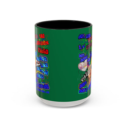 drop the beat - Accent Mug (dark green)