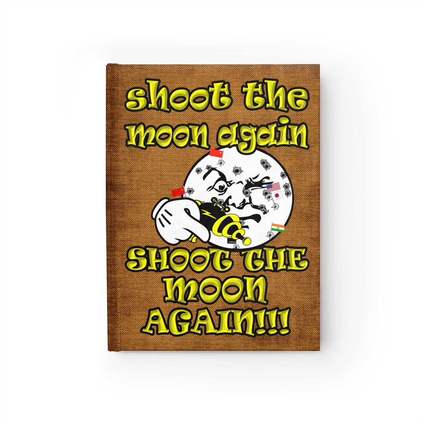 shoot the moon again - journal-lined (brown papyrus)