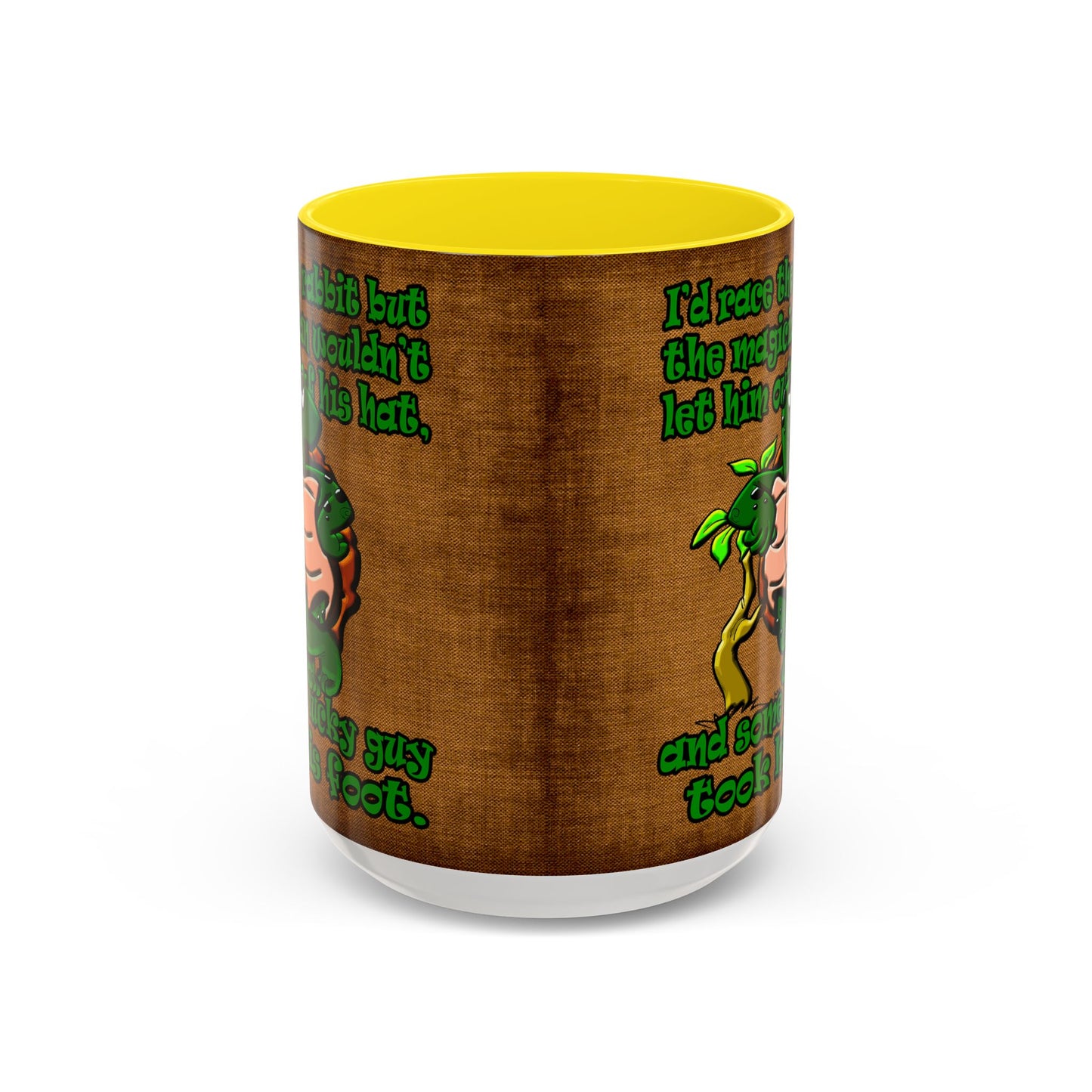 turtle race - Accent Mug (brown papyrus)