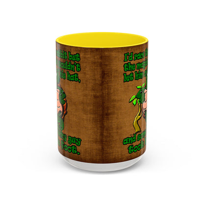 turtle race - Accent Mug (brown papyrus)
