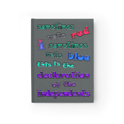 declaration of the independents - journal-lined (dark grey)