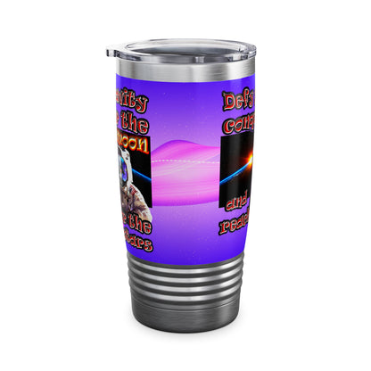 defy conquer reach - Ringneck Tumbler, 20oz (purple-pink wave)
