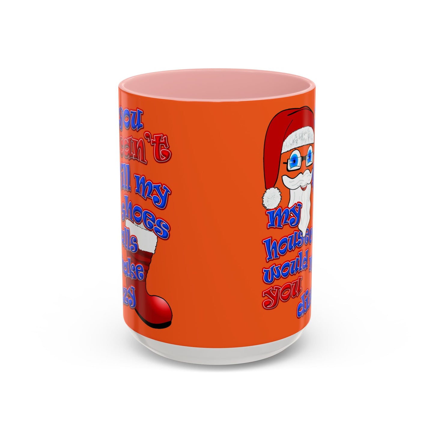 santa's shoes - Accent Mug (orange)