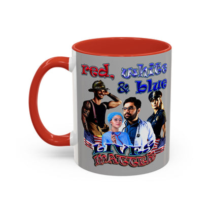 rw&b lives matter - Accent Mug (light grey)