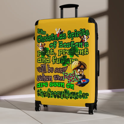christmas spirits of boston - Suitcase (yellow)