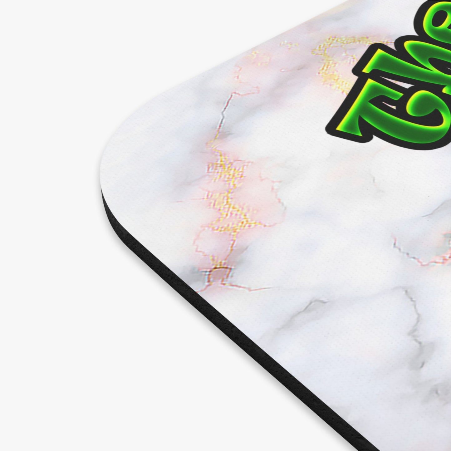 green monster - Mouse Pad (Rectangle) (white marble)