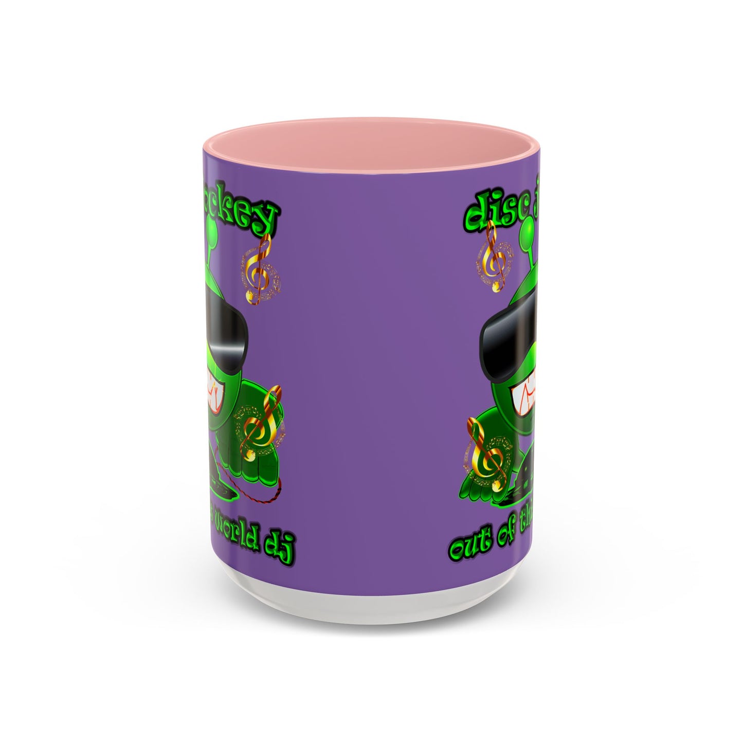 disc jockey - Accent Mug (light purple)