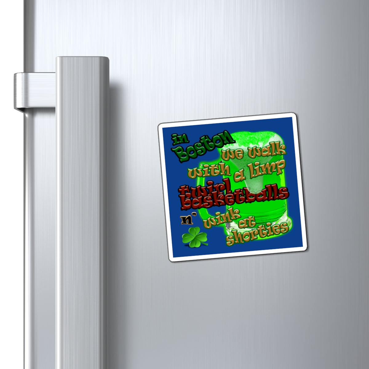 celtics logo - Magnets - (dark blue)