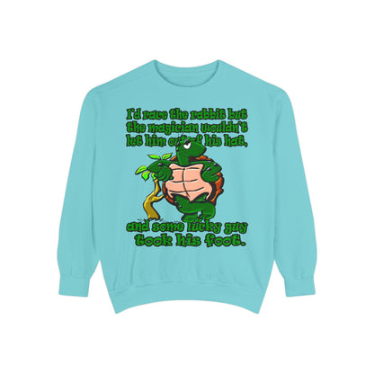 turtle race - Unisex Garment-Dyed Sweatshirt
