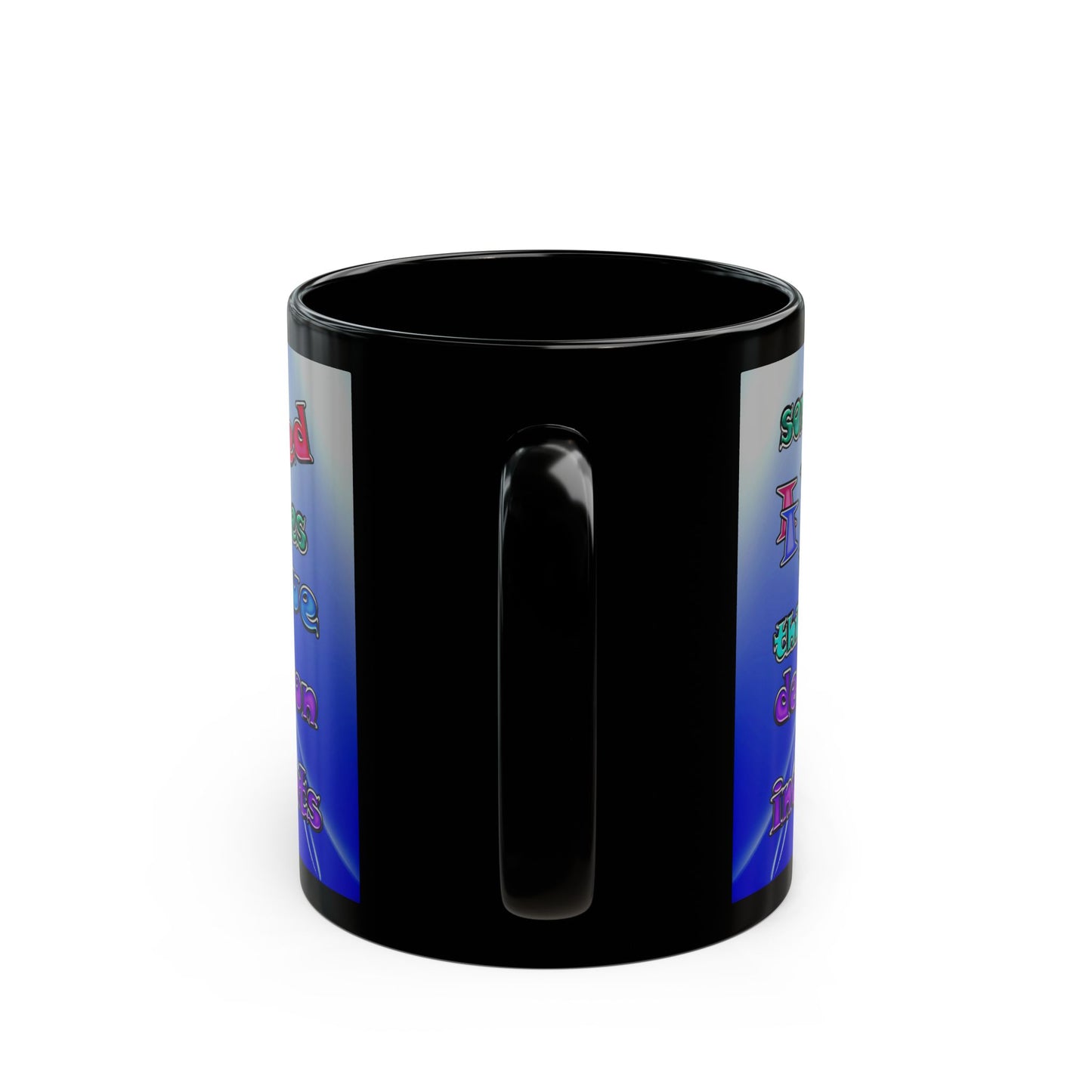 declaration of the independents - Black Mug (blue-white wave)