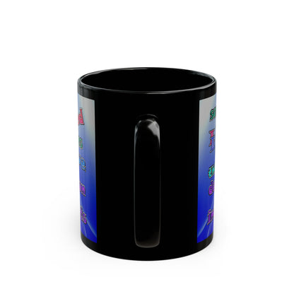 declaration of the independents - Black Mug (blue-white wave)