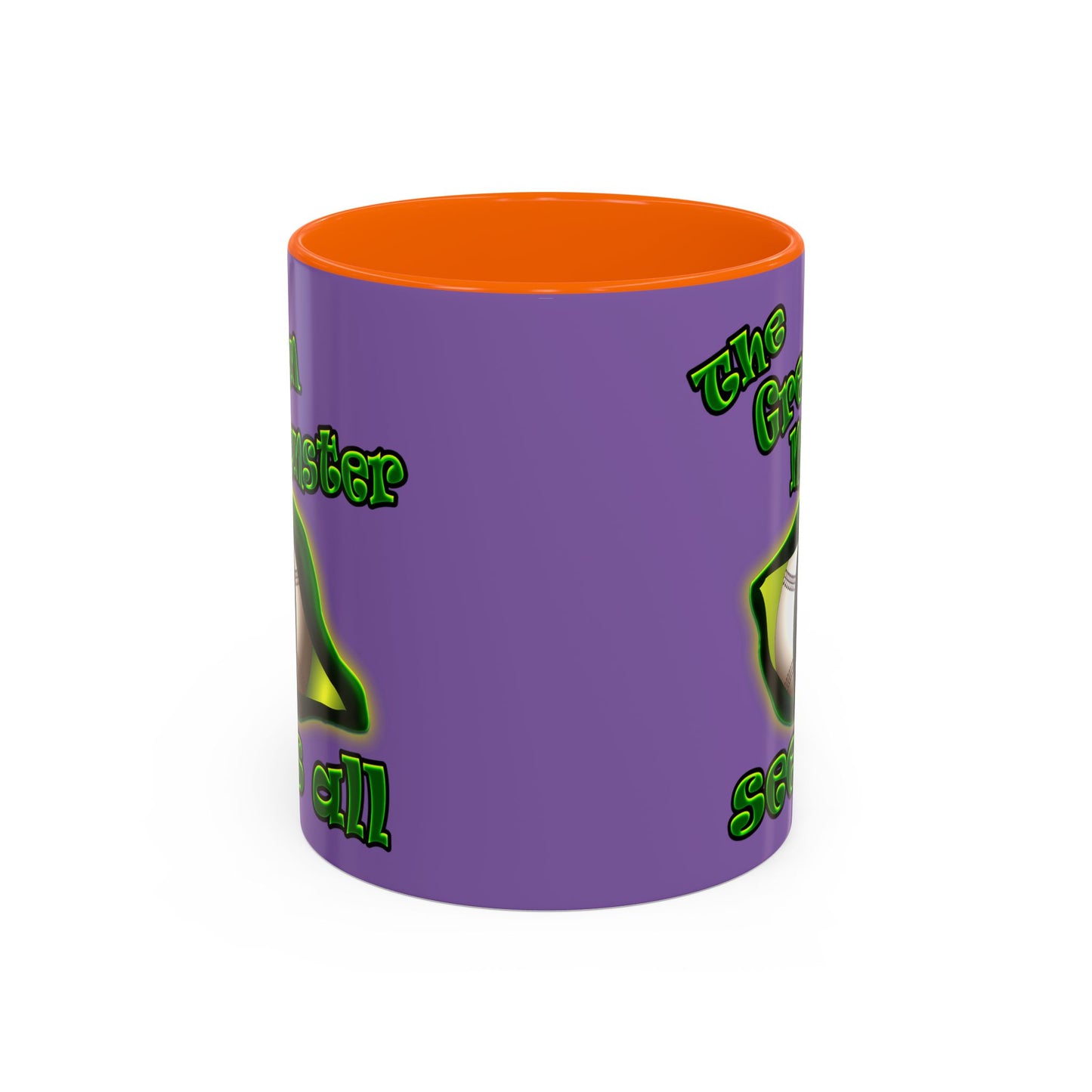 green monster - Accent Mug (light purple)