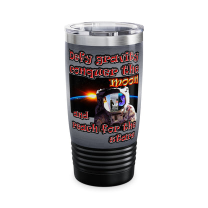defy conquer reach - Ringneck Tumbler, 20oz (brushed nickel)