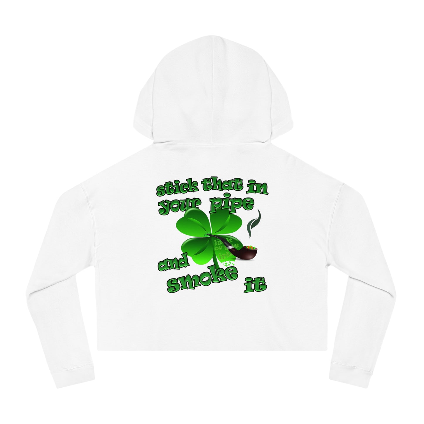 celtics logo - Women’s Cropped Hooded Sweatshirt