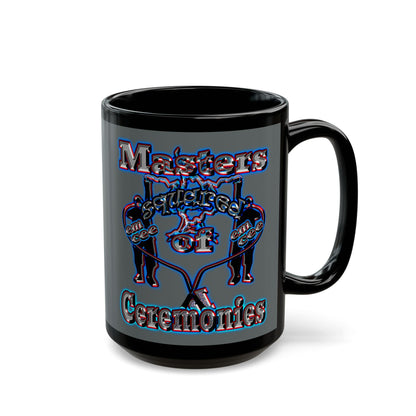 em cee squared - Black Mug (dark grey)