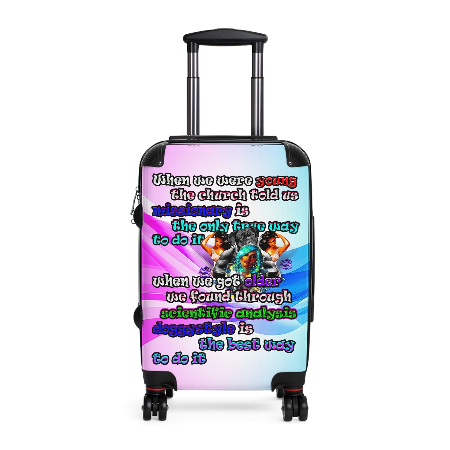 doggystyle - Suitcase (light blue-pink wave)