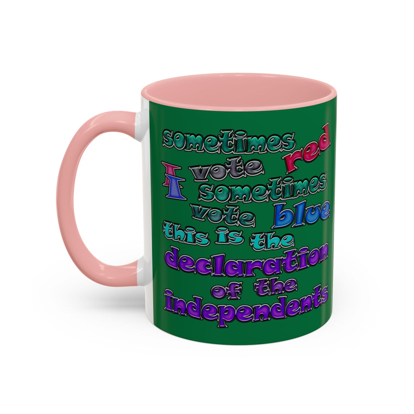 declaration of the independents - Accent Mug (dark green)