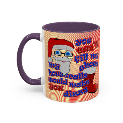 santa's shoes - Accent Mug (yellow-orange wave)