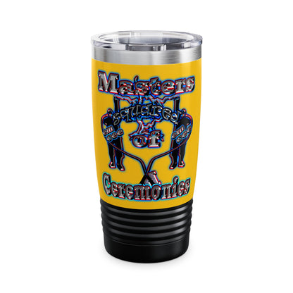 em cee squared - Ringneck Tumbler, 20oz (yellow)
