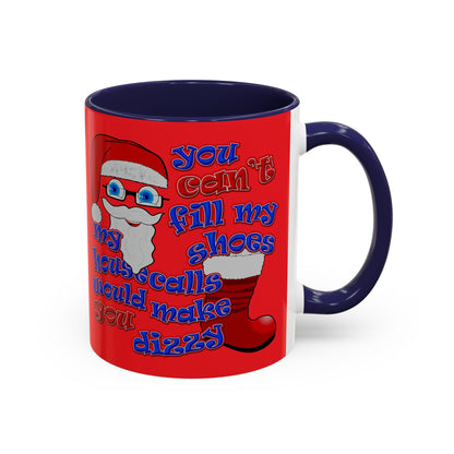 santa's shoes - Accent Mug (red)