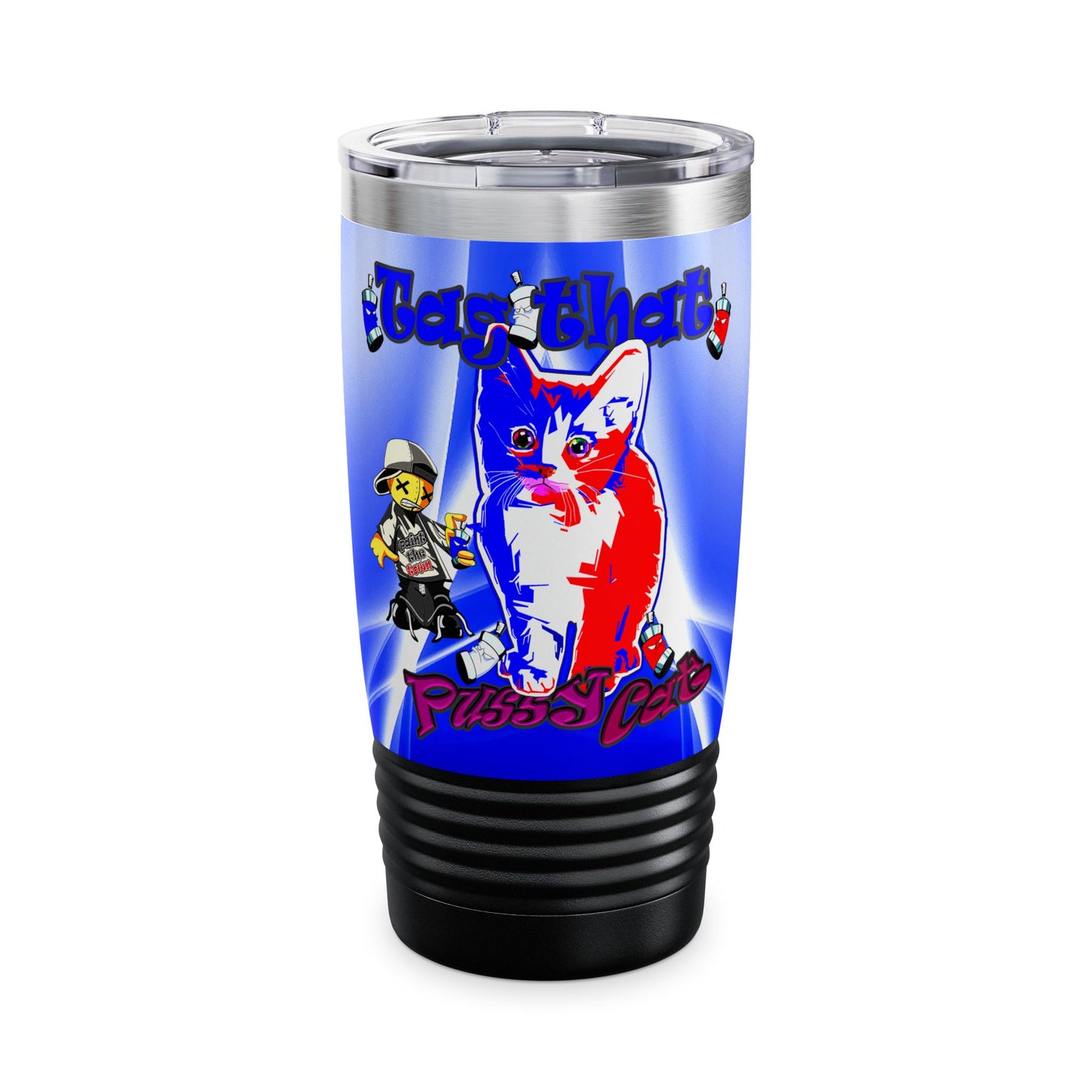 tag that - Ringneck Tumbler, 20oz (blue-white wave)