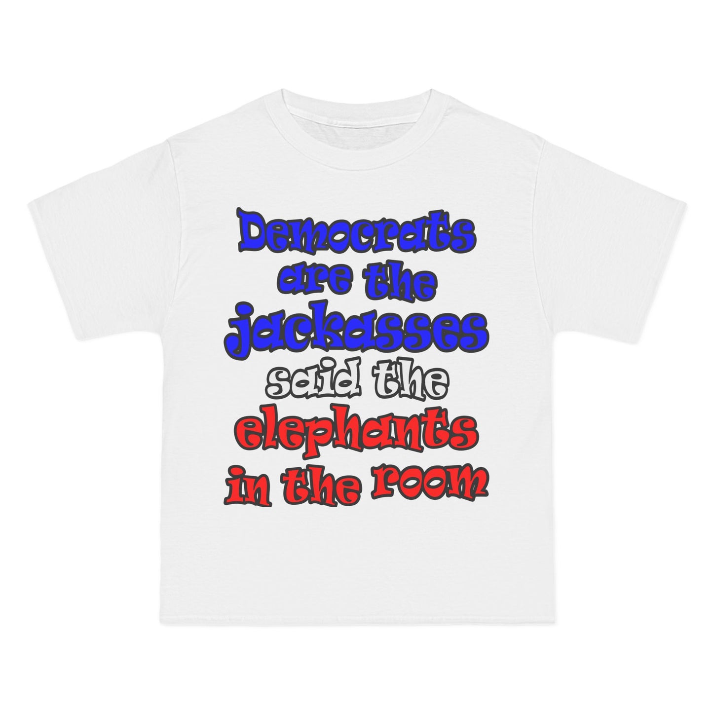 donkeys and elephants - Beefy-T®  Short-Sleeve T-Shirt