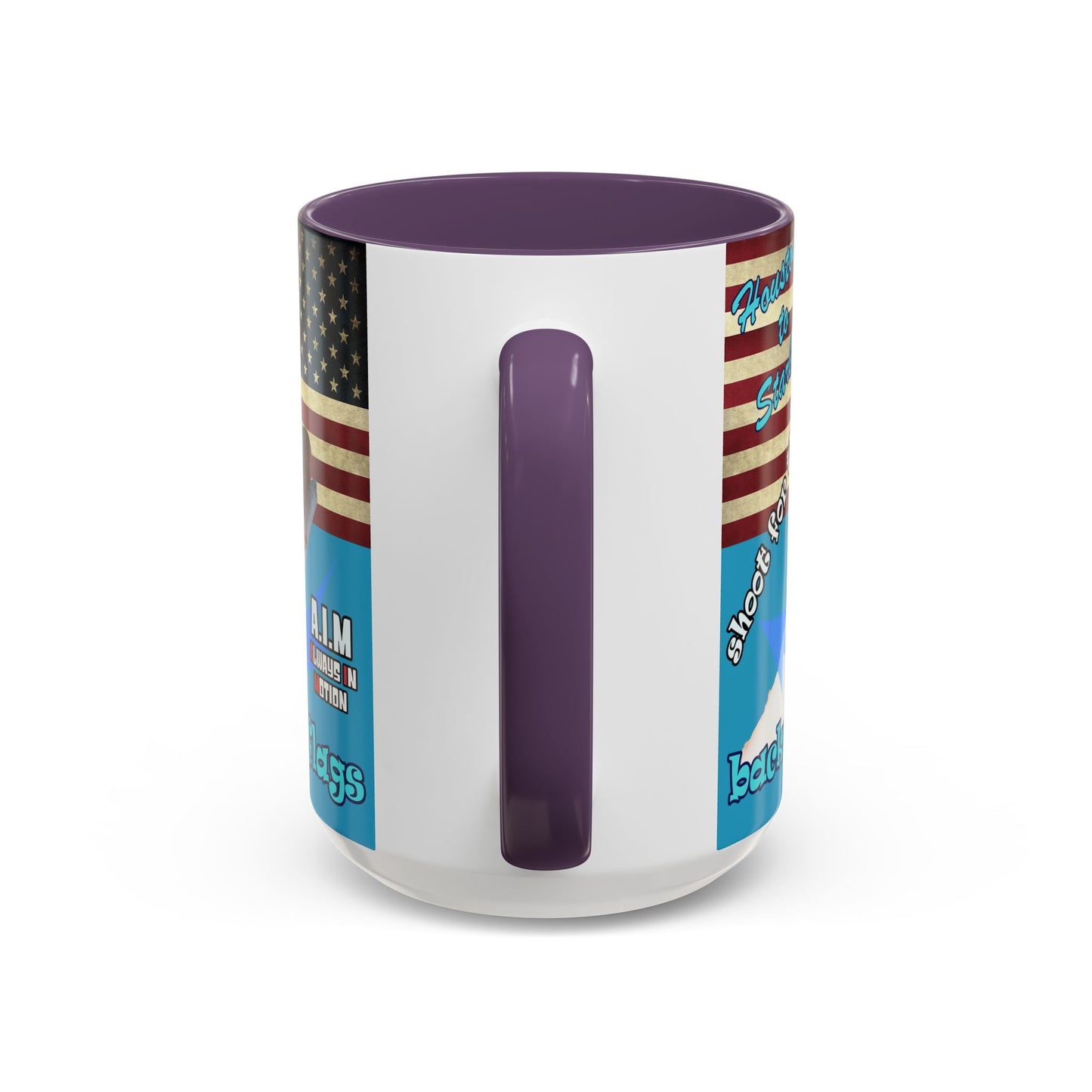 shoot for the stars - Accent Mug (turquoise)