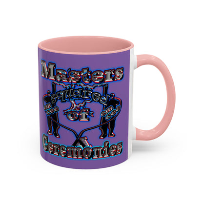 em cee squared - Accent Mug (light purple)