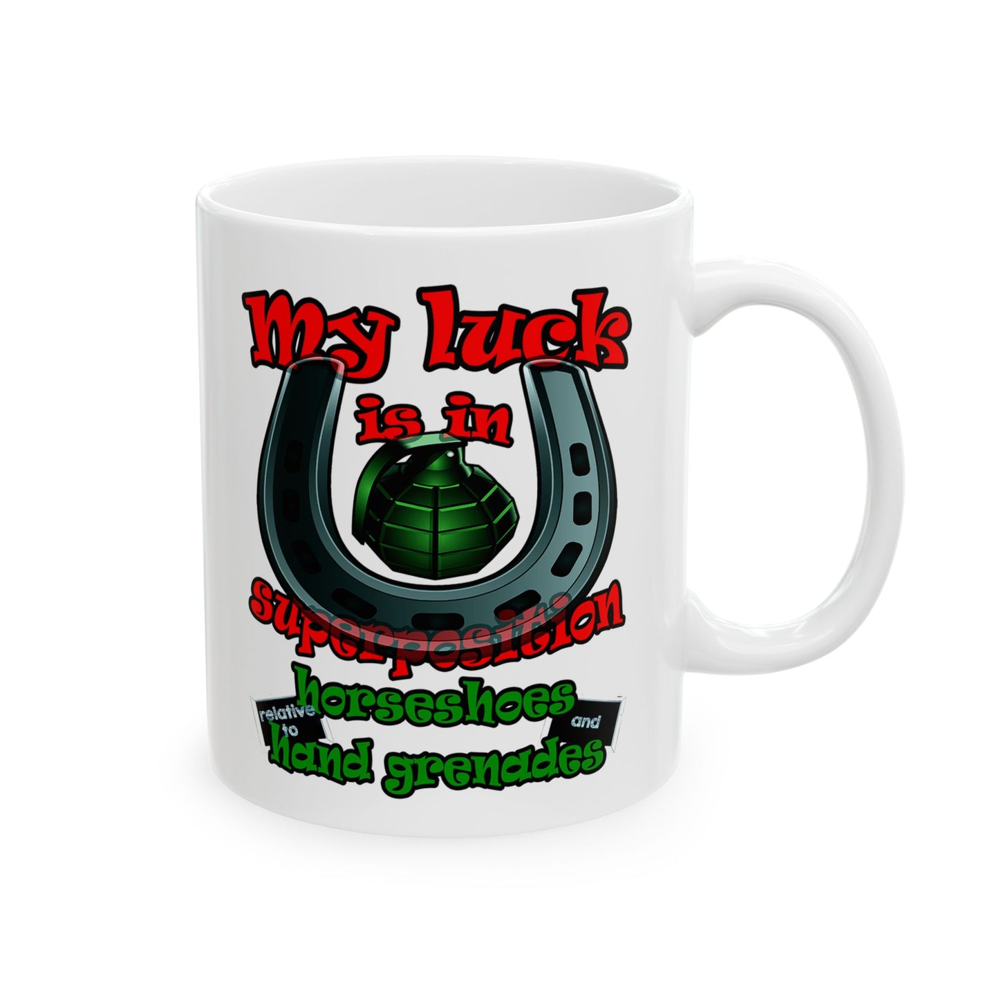my luck - White Mug (white)