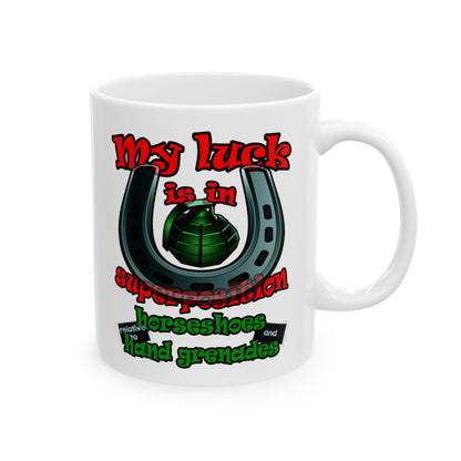 my luck - White Mug (white)