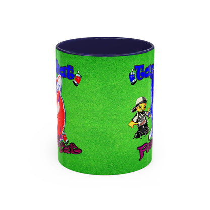 tag that - Accent Mug (green turf)