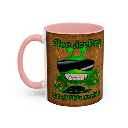 disc jockey - Accent Mug (brown papyrus)