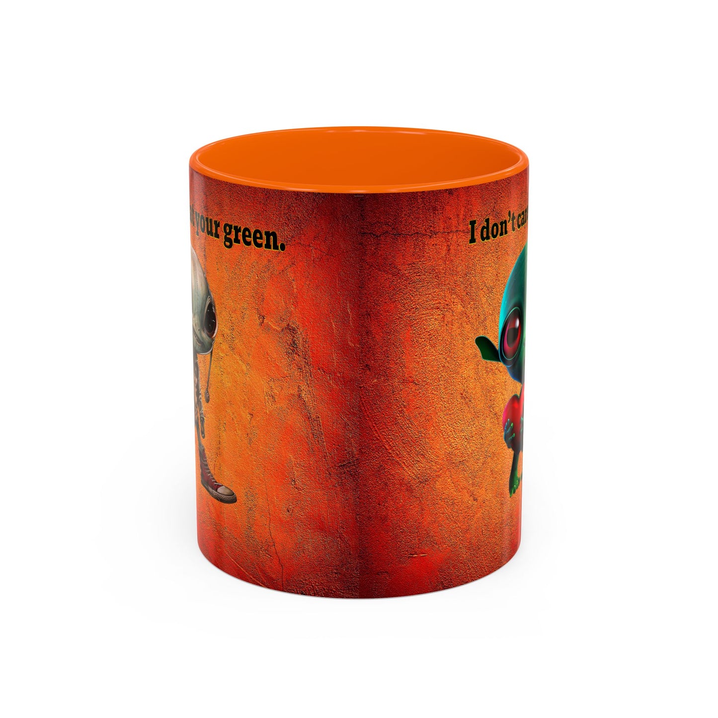 I don't care that your grey - Accent Mug (burnt orange)