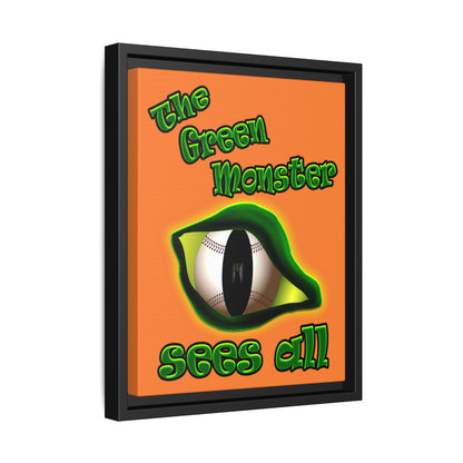 green monster - framed canvas art (crusta)
