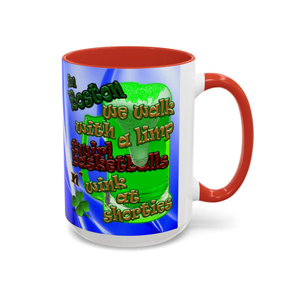 celtics logo - Accent Mug (blue-white wave)