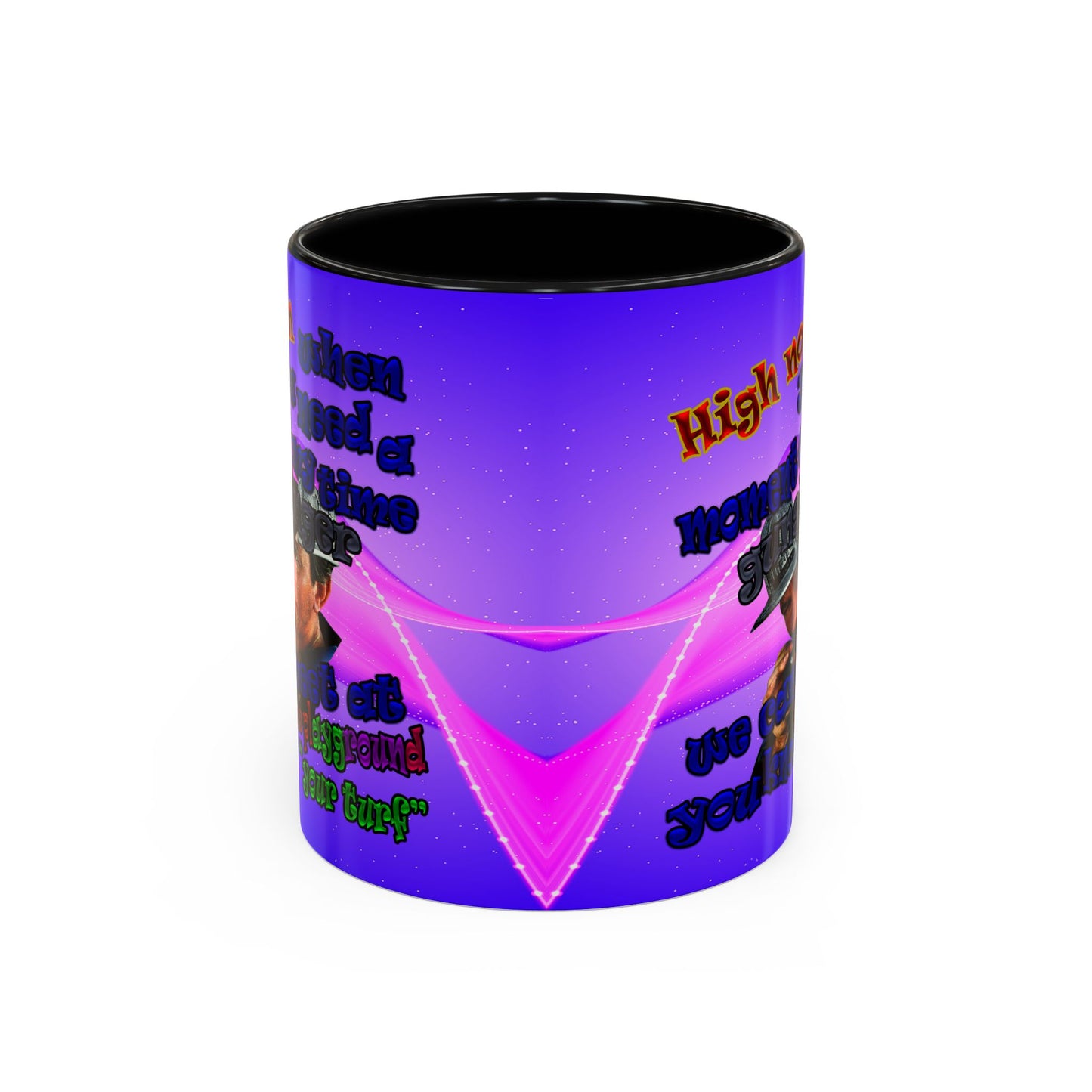 high noon - Accent Mug (purple-pink wave)