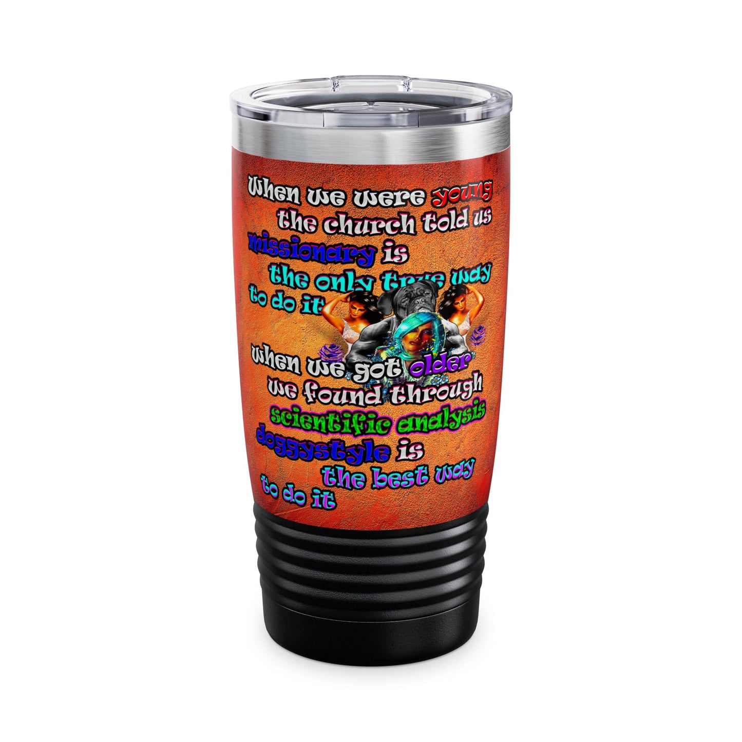 doggystyle - Ringneck Tumbler, 20oz (burnt orange)