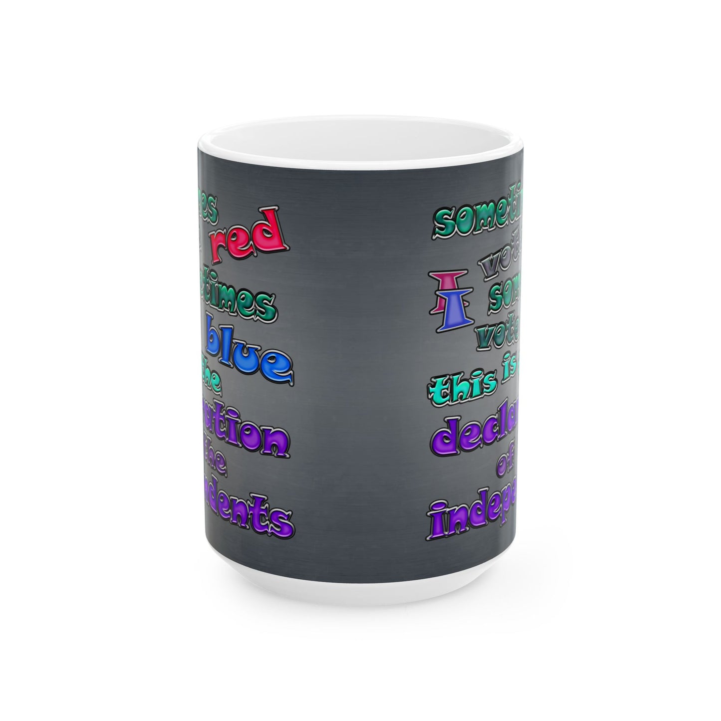declaration of the independents - White Mug (grey-light grey)