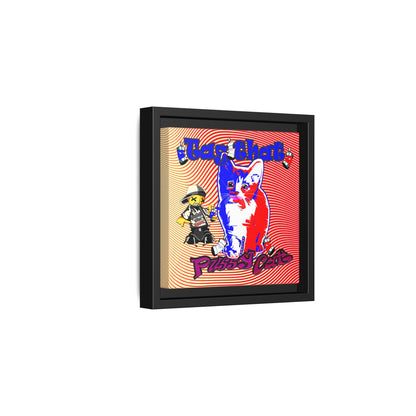 tag that - framed canvas art (yellow-orange wave)