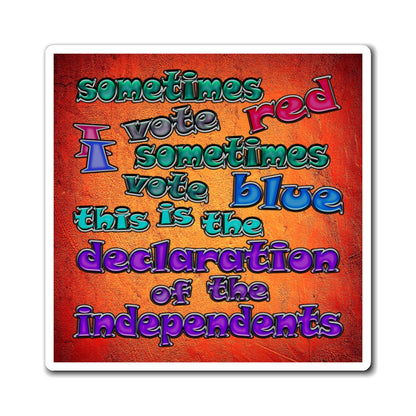 declaration of the independents - Magnets - (burnt orange)