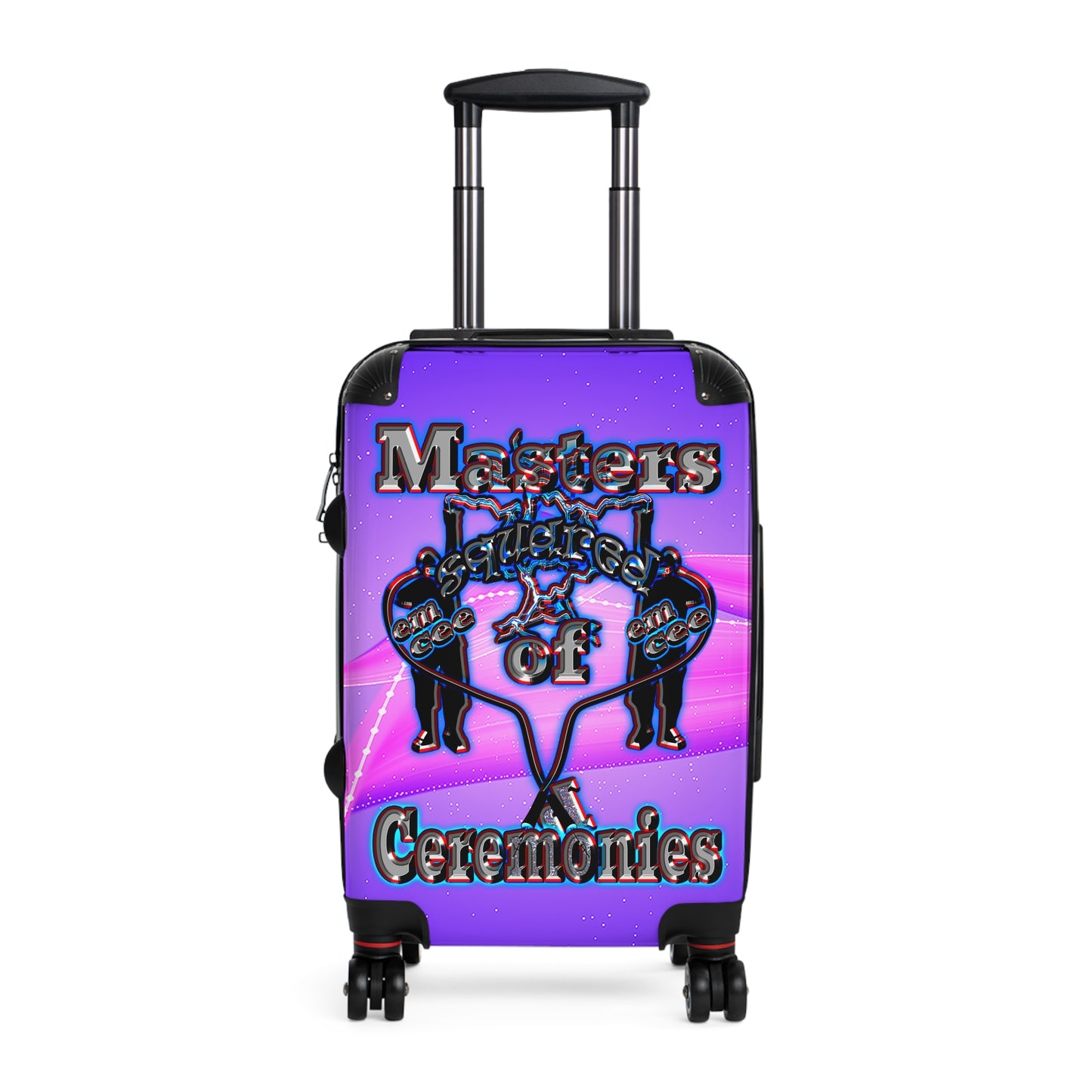 em cee squared - Suitcase (purple-pink wave)