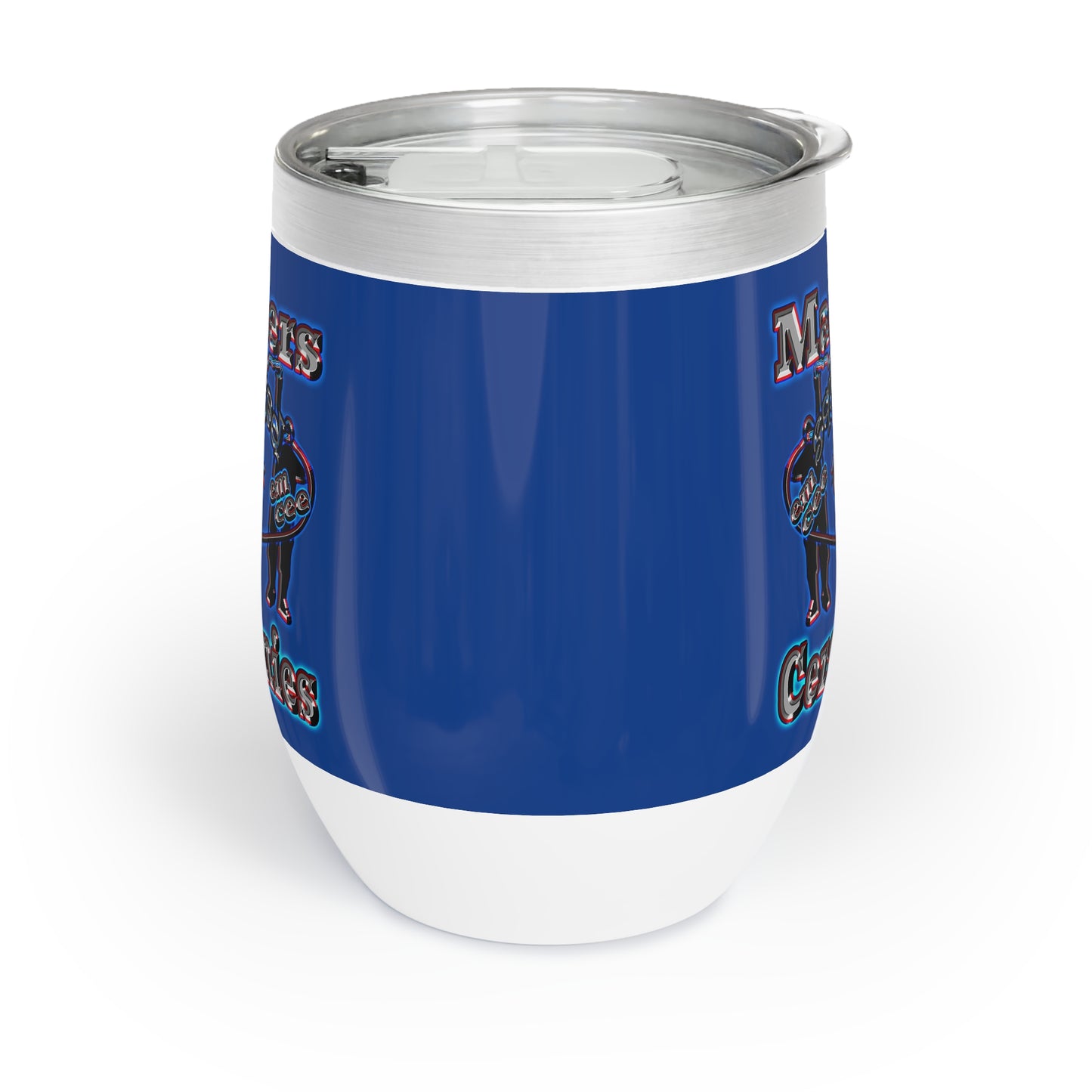 em cee squared - Chill Wine Tumbler (dark blue)
