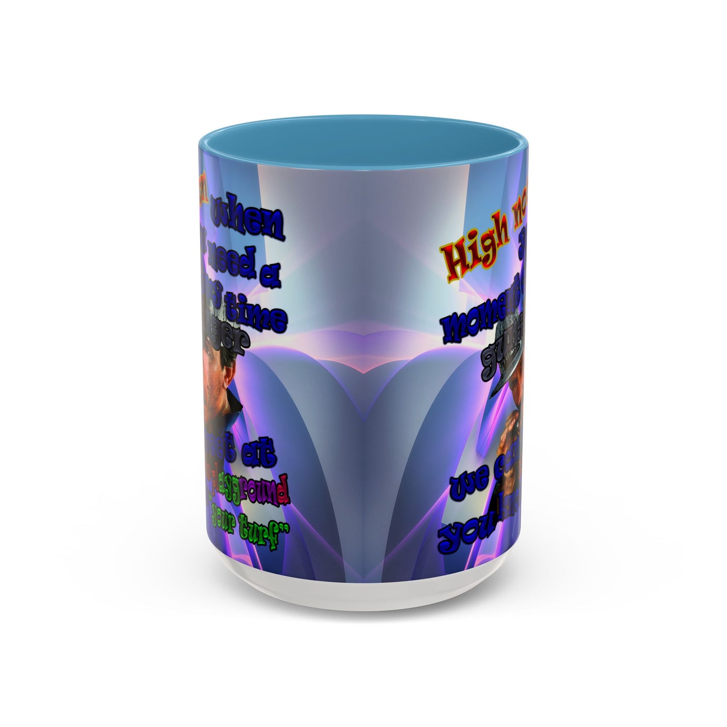 high noon - Accent Mug (grey-pink wave)