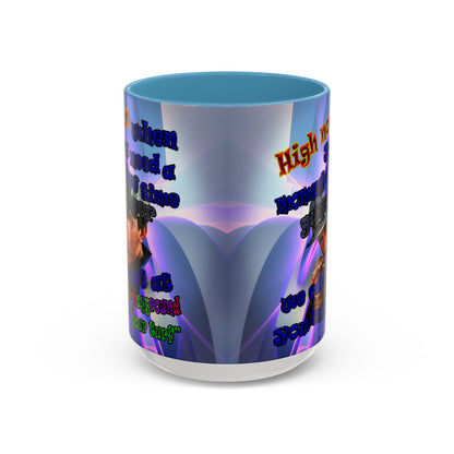 high noon - Accent Mug (grey-pink wave)