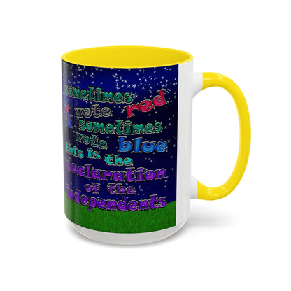 declaration of the independents - Accent Mug ('snoops' background)