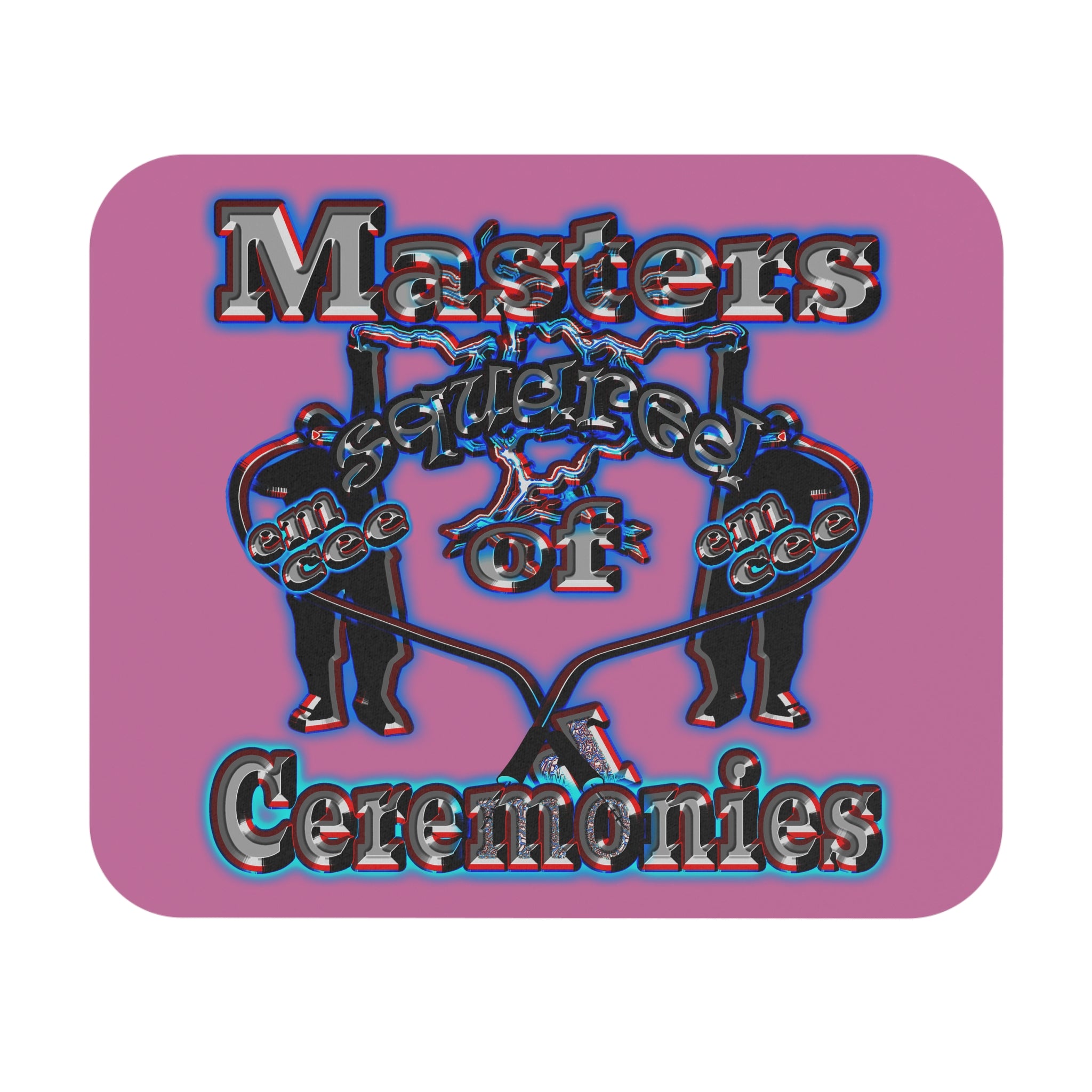 em cee squared - Mouse Pad (Rectangle) (light pink)
