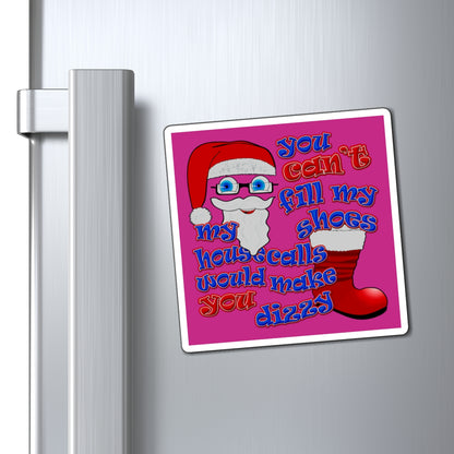 santa's shoes - Magnets - (pink)